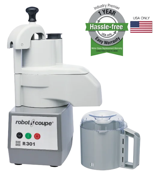 Commercial Vegetable Prep Machine with 3.7L Bowl & Continuous Feed