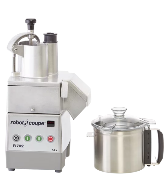 R702 Combination Food Processor, 7.5 liter stainless steel bowl with handle, Three phase