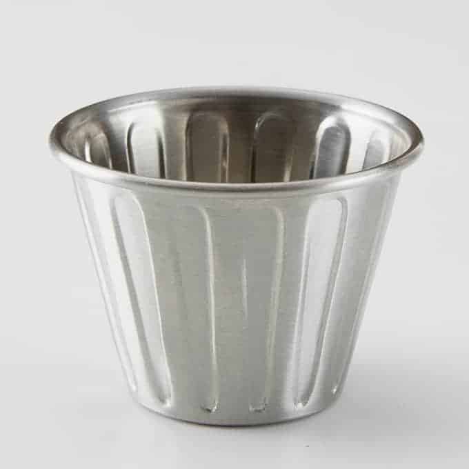 2 oz. Fluted Stainless Steel Sauce Cup