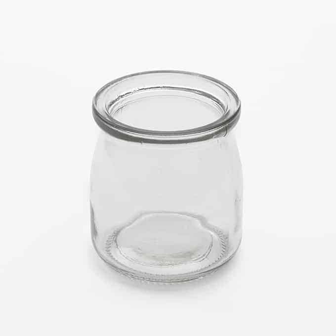 Jar, 6 oz., 2-5/8" dia. x 3-1/8"H, round, glass, clear