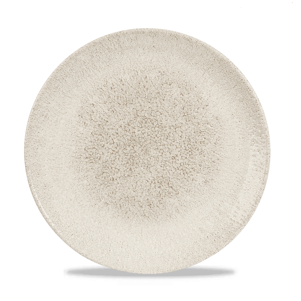 Raku 10-1/4" Round Coupe Plate, Agate Grey