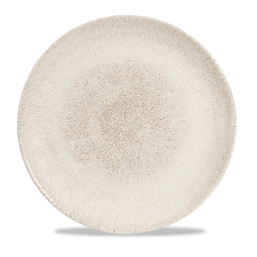Raku 11-1/4" Round Coupe Plate, Agate Grey