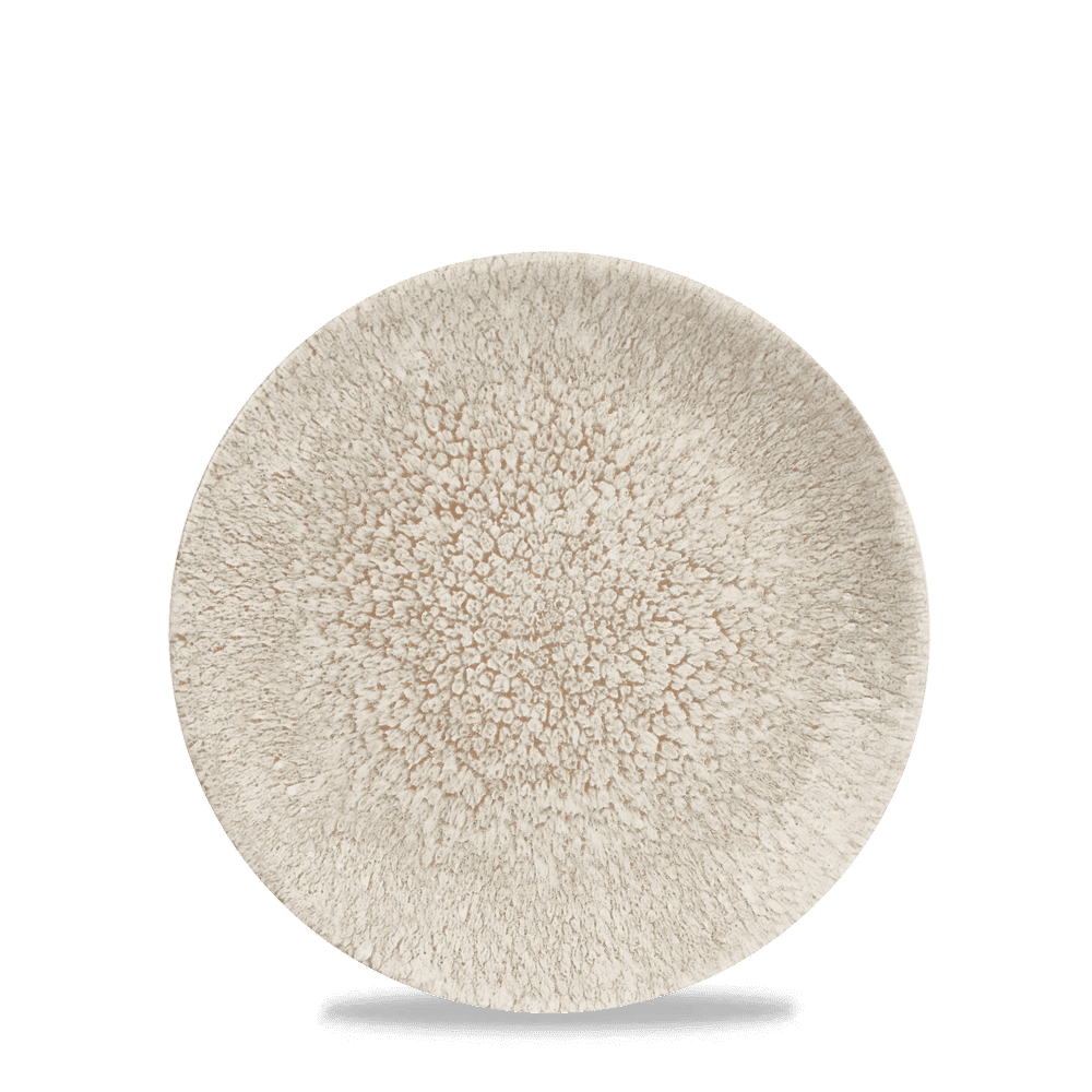 Raku 6-1/2" Round Coupe Plate, Agate Grey