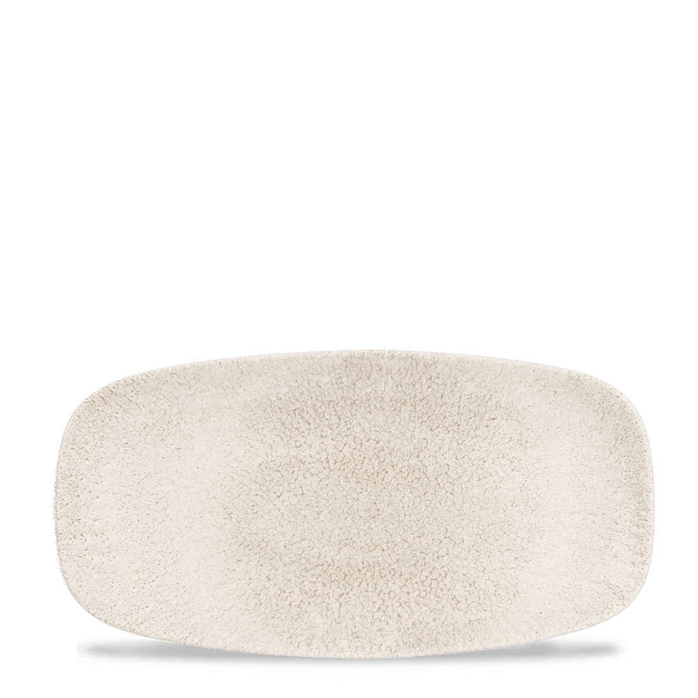 Raku 11-3/4" x 6" Oblong Chef's Plate, Agate Grey