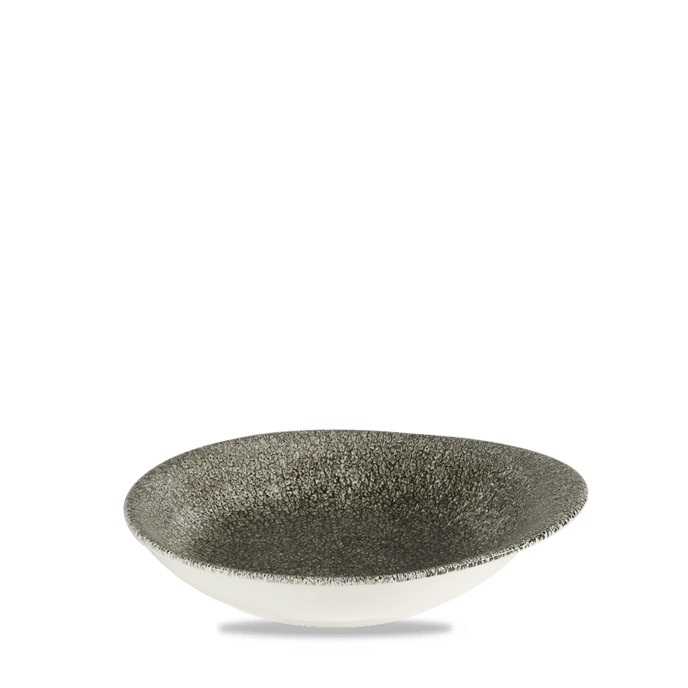 Raku 10-1/2 oz. Round Dish, Quartz Black