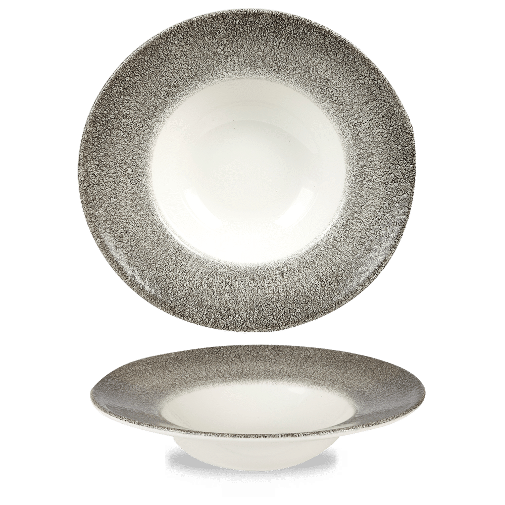 Raku 16-1/2 oz. Round Bowl, Quartz Black
