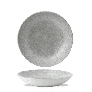 Raku 40 oz. Round Coupe Bowl, Jasper Grey