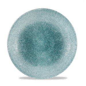 Raku 10-1/4" Round Coupe Plate, Jade Green