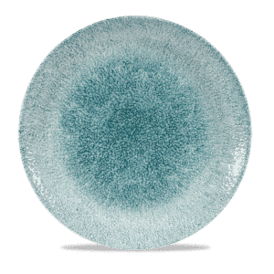 Raku 11-1/4" Round Coupe Plate, Jade Green