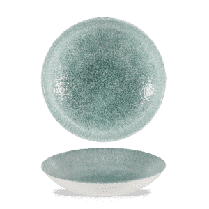 Raku 40 oz. Round Coupe Bowl, Jade Green