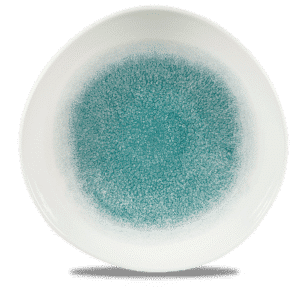 Raku 11-1/4" Round Plate, Jade Green