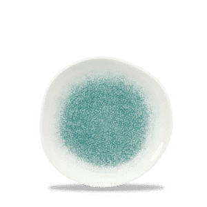 Raku 7-1/4" Round Plate, Jade Green