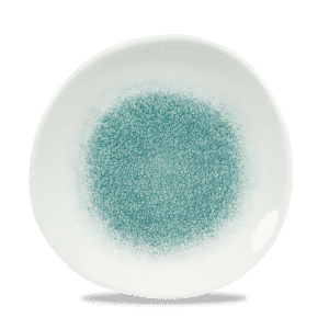 Raku 8-1/4" Round Plate, Jade Green