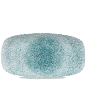 Raku 13-7/8" x 7-3/8" Oblong Chef's Plate, Jade Green