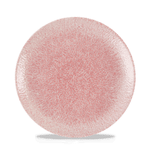 Raku 8-2/3" Round Coupe Plate, Rose Quartz Pink