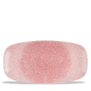 Raku 11-3/4" x 6" Chef's' Plate, Rose Quartz Pink