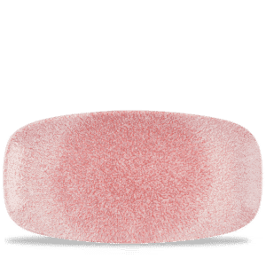 Raku 13-7/8" x 7-3/8" Chef's' Plate, Rose Quartz Pink