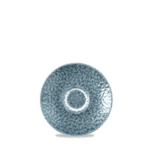 Raku 4-1/2" Saucer, Topaz Blue