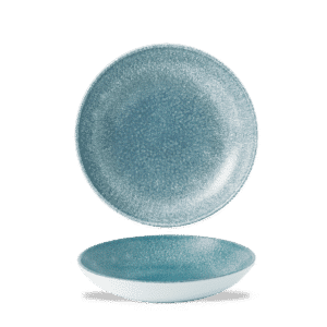 Raku 15 oz. Round Coupe Bowl, Topaz Blue