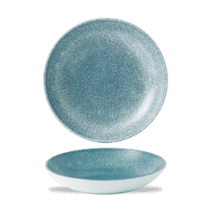 Raku 40 oz. Round Coupe Bowl, Topaz Blue