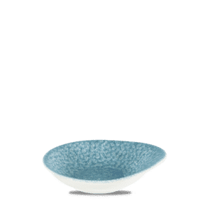 Raku 6 oz. Round Dish, Topaz Blue