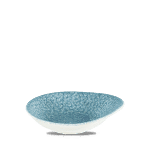 Raku 2 oz. Round Dish, Topaz Blue