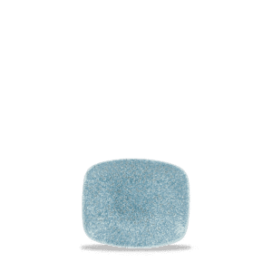 Raku 6" x 5" Chef's Plate, Topaz Blue