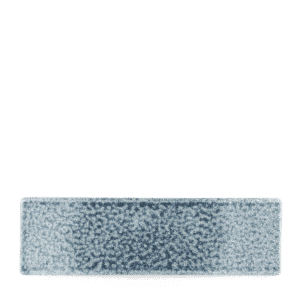 Raku 11-1/2" x 3-1/2" Rectangular Tray, Topaz Blue