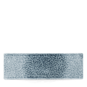 Raku 12-3/4" x 4-1/4" Rectangular Tray, Topaz Blue