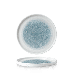 Raku 8-1/4" Round Chef's Plate, Topaz Blue
