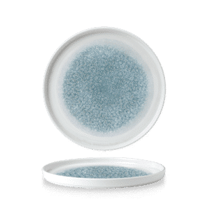 Raku 10-1/4" Round Chef's Plate, Topaz Blue