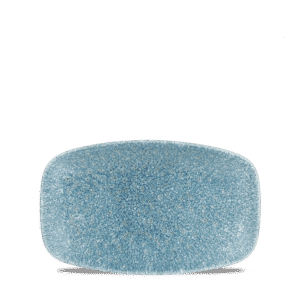Raku 7-4/5" x 4-3/4" Oblong Chef's Plate, Topaz Blue