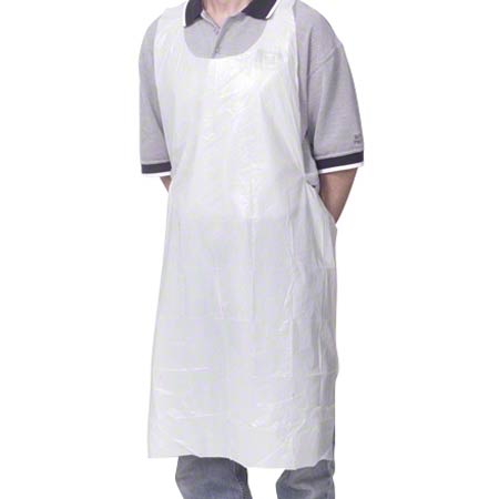 Disposable Apron, 24" x 42", White