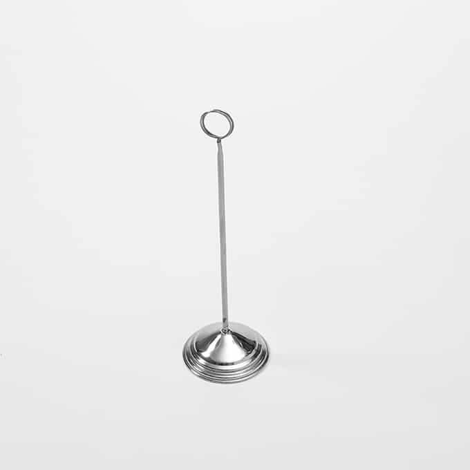 12" Reservation Stand w/ Weighted Base, Mirror Finish, Stainless