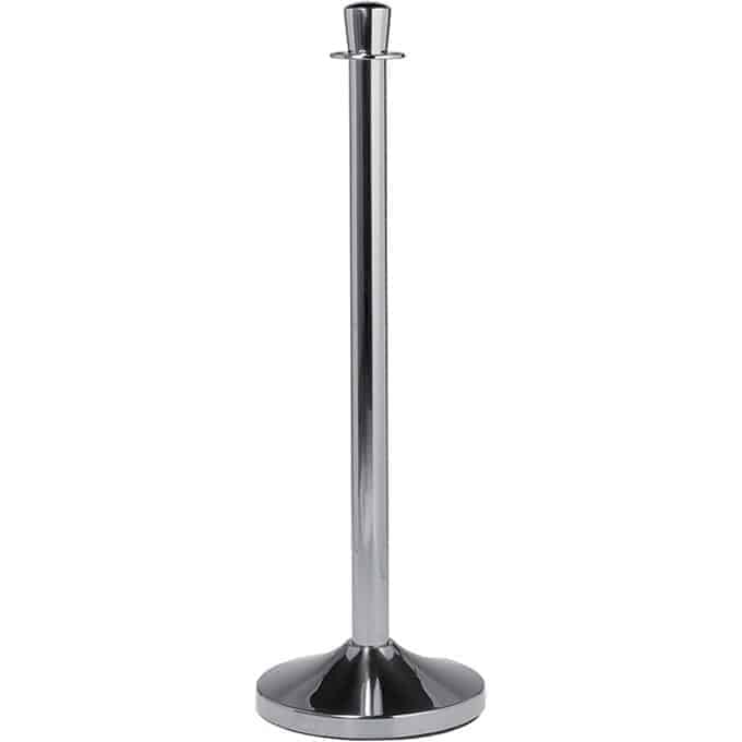 Replacement Barrier Post, Polished Chrome Stainless Steel