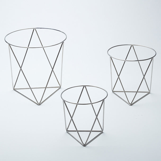 Geometric Rise Set, Stainless Steel