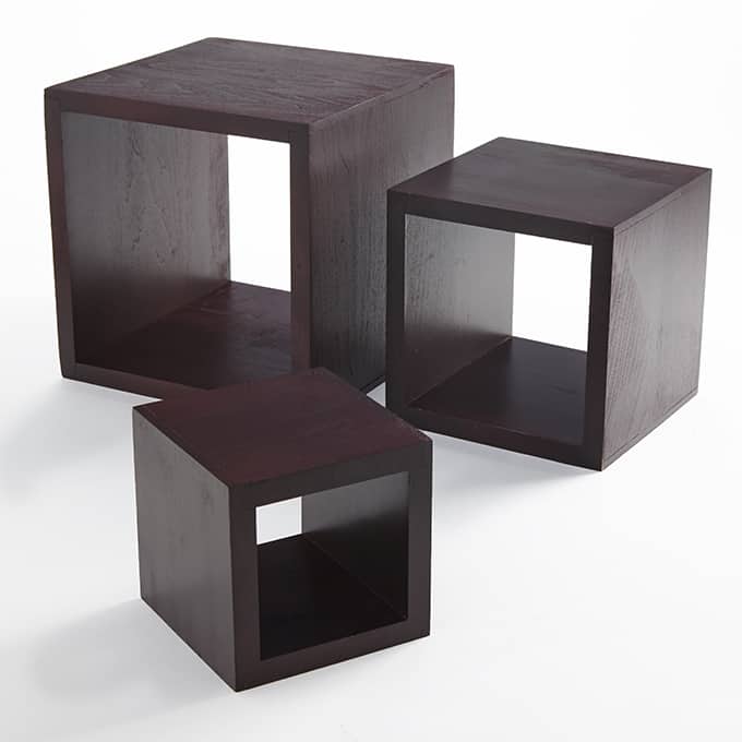 3-Piece Riser Set, Mahogany Wood