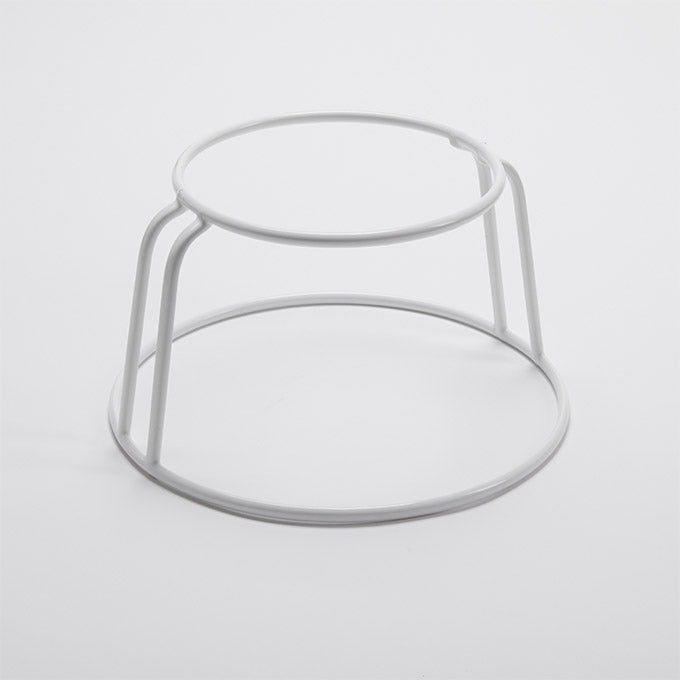 8-3/4" Round Rubberized Stand, White