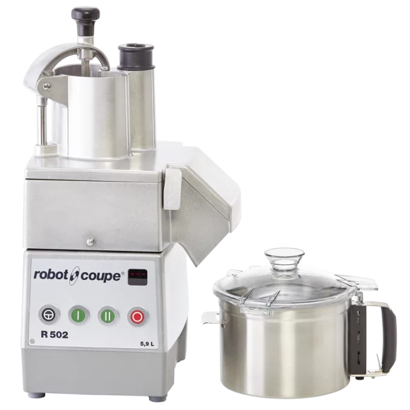 R502 Combination Food Processor, 5.9 liter stainless steel bowl with handle, Three phase