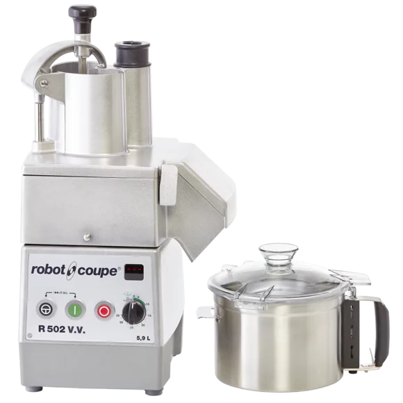 R502VV Combination Food Processor, 5.9 liter stainless steel bowl with handle, Single phase