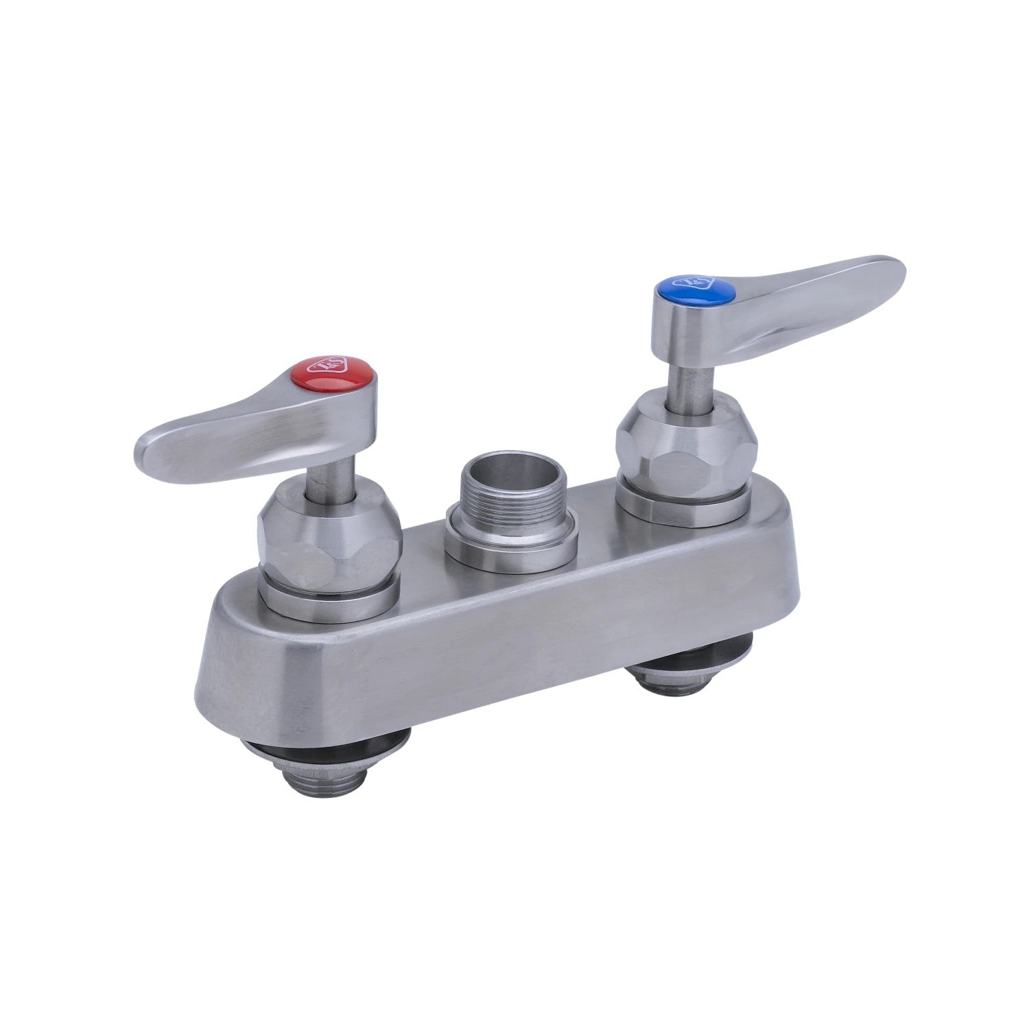 EverSteel Stainless Steel 4" Deck Mount Mixing Faucet w/ Lever Handles, Less Nozzle, Ceramic Cartridge