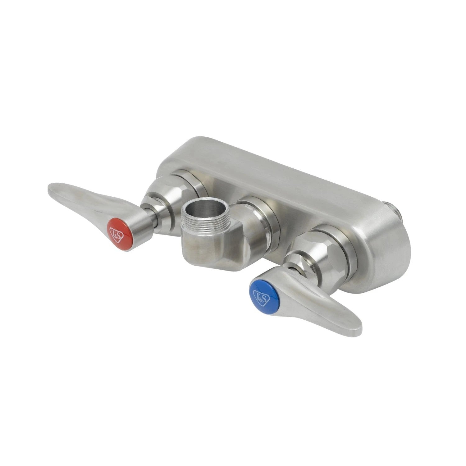 EverSteel Stainless Steel 4" Wall Mount Workboard Faucet w/ Lever Handles, Less Nozzle