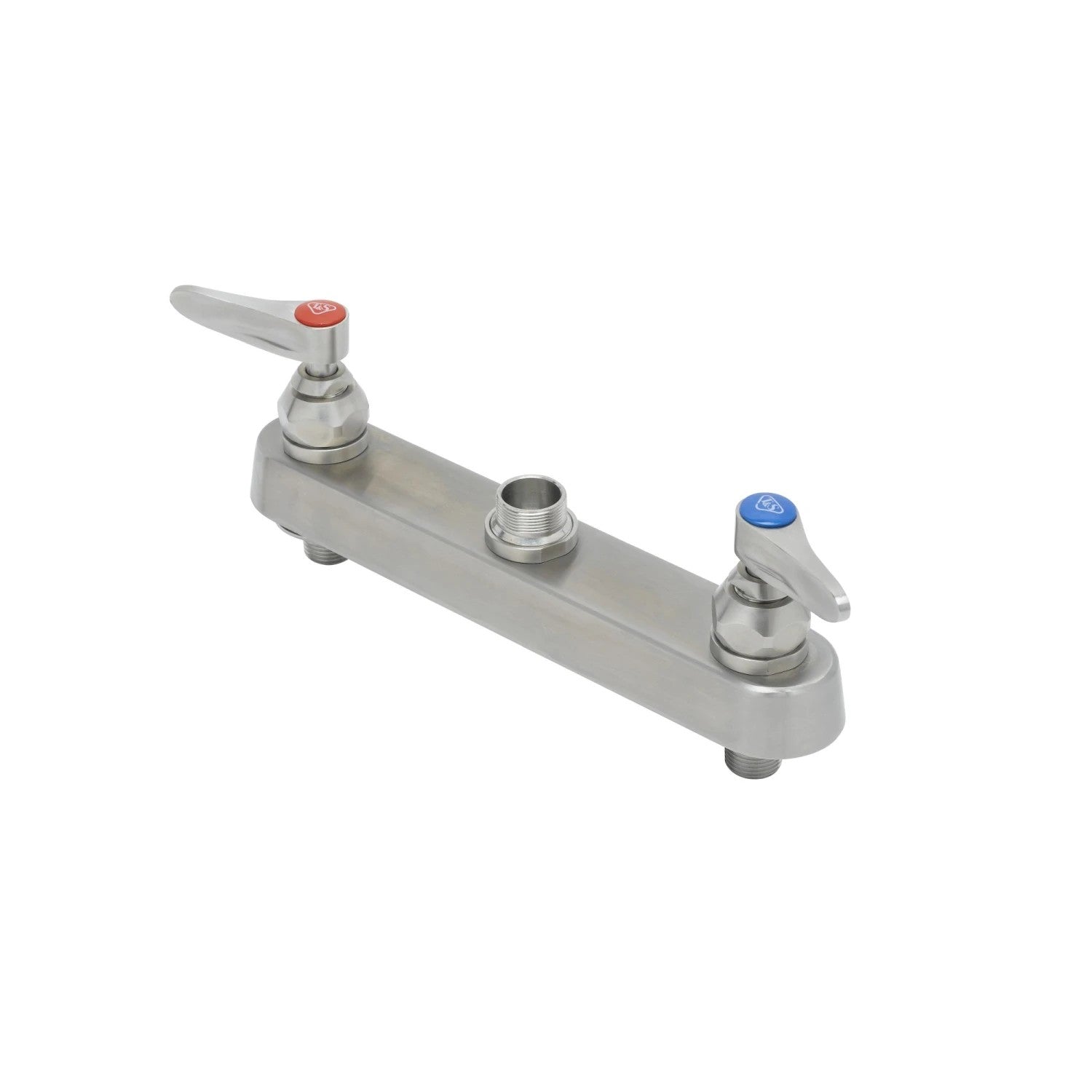 EverSteel Stainless Steel 8" Deck Mount Workboard Faucet w/ Lever Handles, Less Nozzle