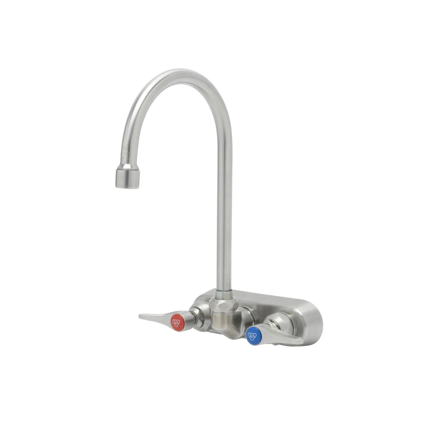 EverSteel Stainless Steel 8" Deck Mount Workboard Faucet w/ Lever Handles, Gooseneck