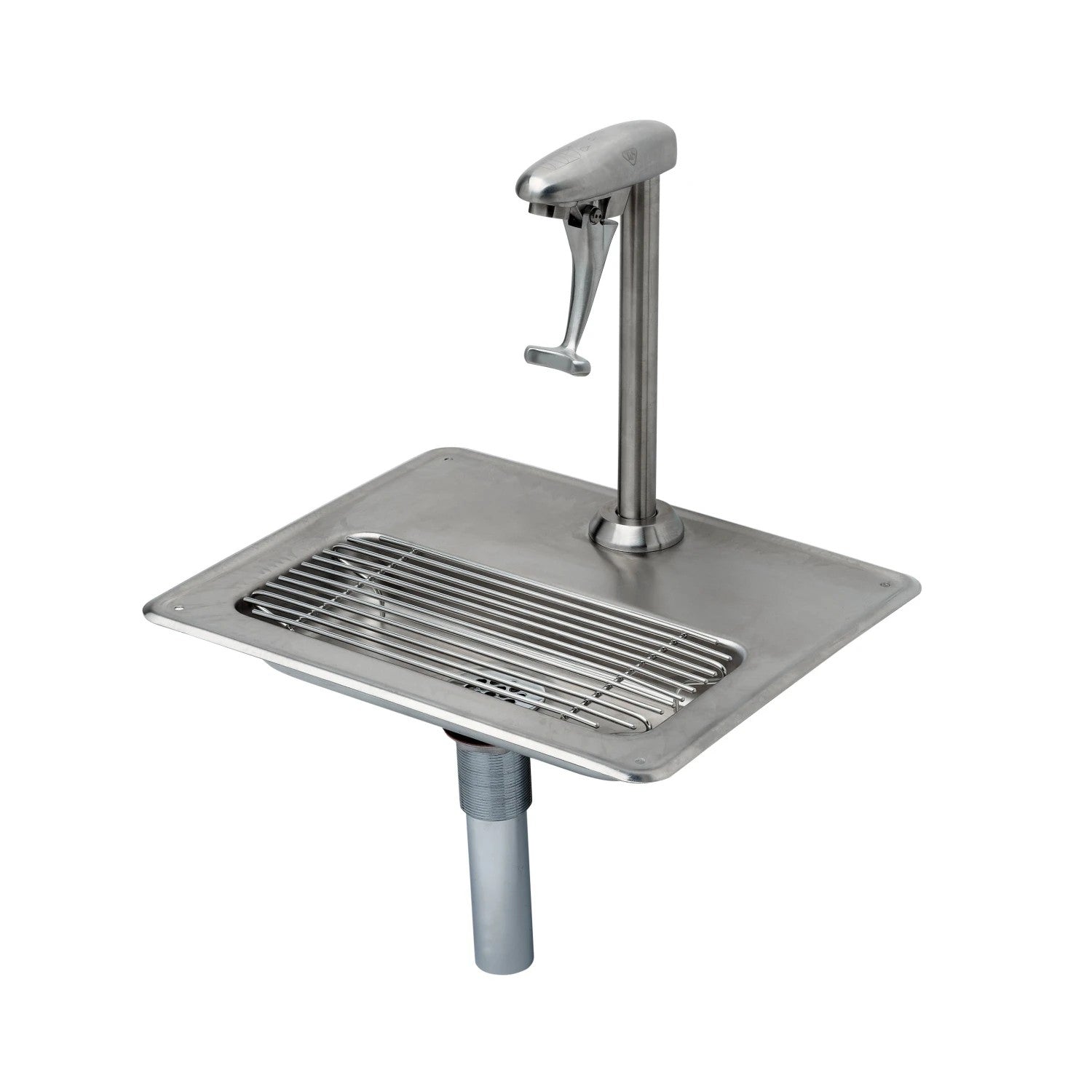 EverSteel Deck Mount Stainless Steel Water Station w/ Pedestal Type Stainless Steel Glass Filler