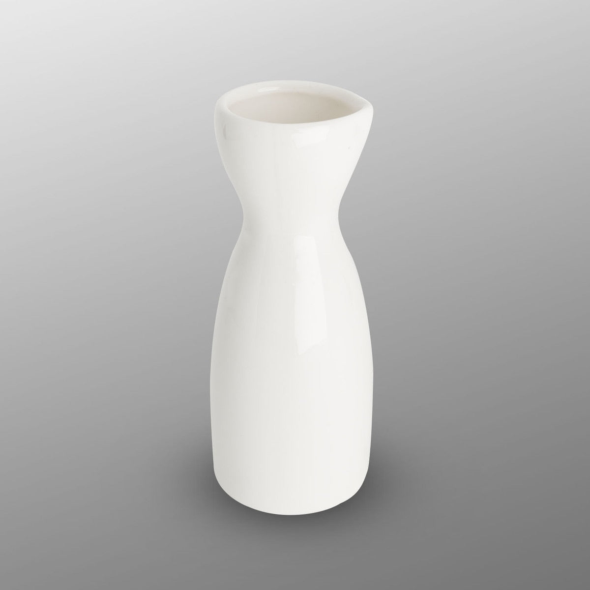 5 oz. White Porcelain Sake Bottle