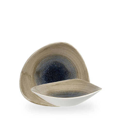 Stonecast Aqueous 21 oz. Bayou Triangle Bowl