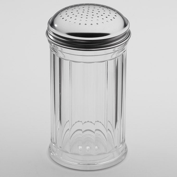 12 oz. Straight Fluted Dredge, Clear