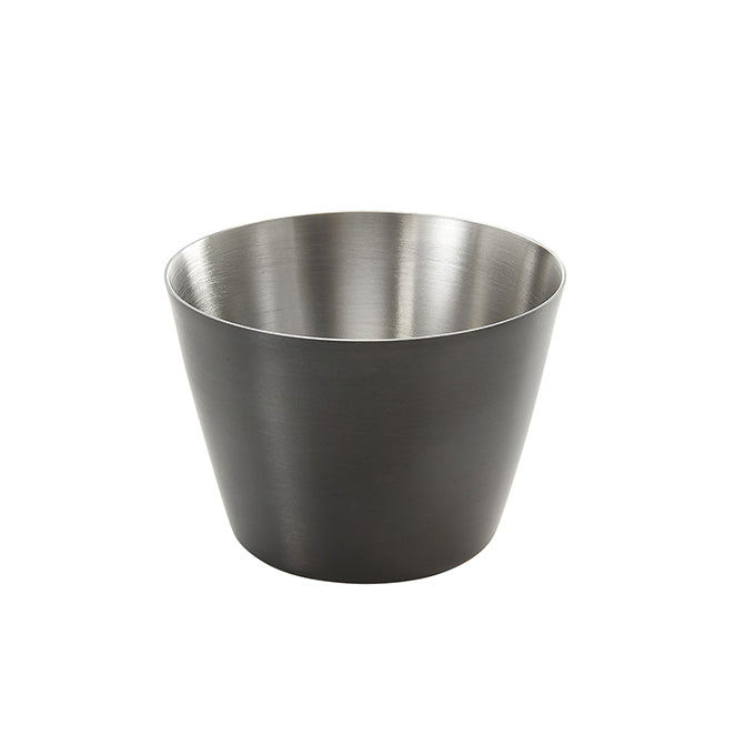 2-1/2 oz. Satin Stainless Steel Sauce Cup, Black