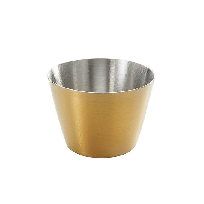 2-1/2 oz. Satin Stainless Steel Sauce Cup, Gold
